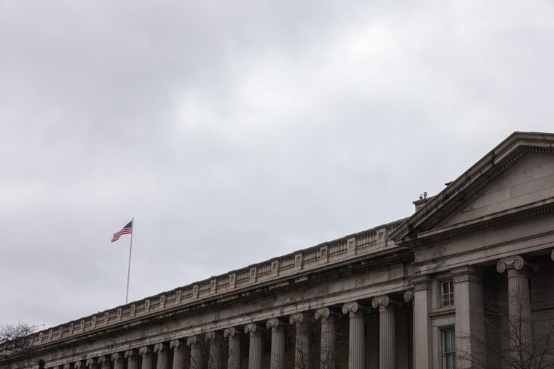 El Departamento del Tesoro de EE.UU. en Washington, DC, EEUU, el jueves 28 de diciembre de 2023. El Departamento del Tesoro de EE.UU. en Washington, DC, EEUU, el jueves 28 de diciembre de 2023.