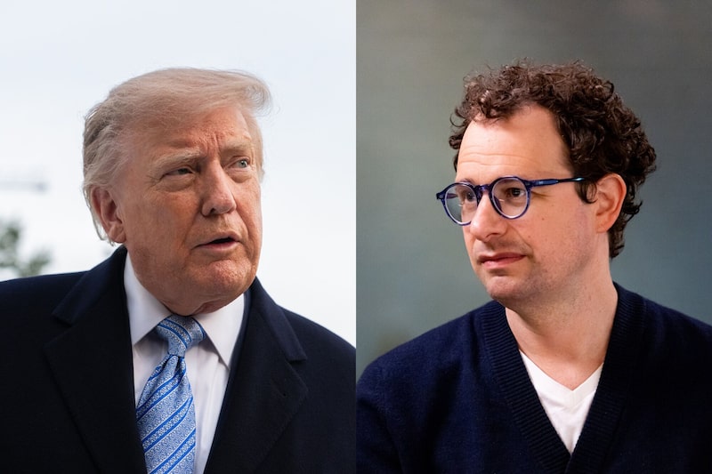 Donald Trump y Dario Amodei. Donald Trump y Dario Amodei.