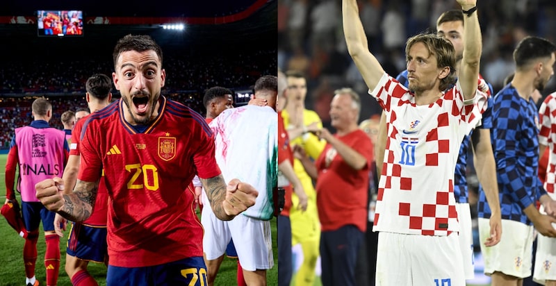 Fuente de las imágenes: Twitter de las federaciones de fútbol de España y de Croacia Fuente de las imágenes: Twitter de las federaciones de fútbol de España y de Croacia