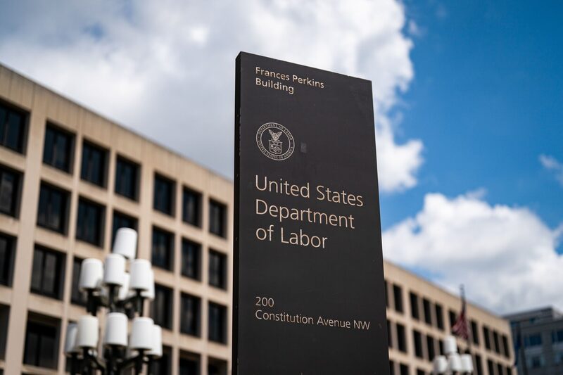 Foto de referencia. Sede del Departamento de Trabajo de EE. UU. en Washington, D.C., EE.UU. Foto de referencia. Sede del Departamento de Trabajo de EE. UU. en Washington, D.C., EE.UU.