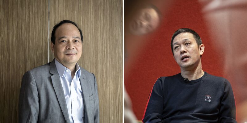 Robin Zeng Yuqun, de CATL, a la izquierda, y Li Bin, de Nio. Fotógrafo: Qilai Shen/Bloomberg Robin Zeng Yuqun, de CATL, a la izquierda, y Li Bin, de Nio. Fotógrafo: Qilai Shen/Bloomberg