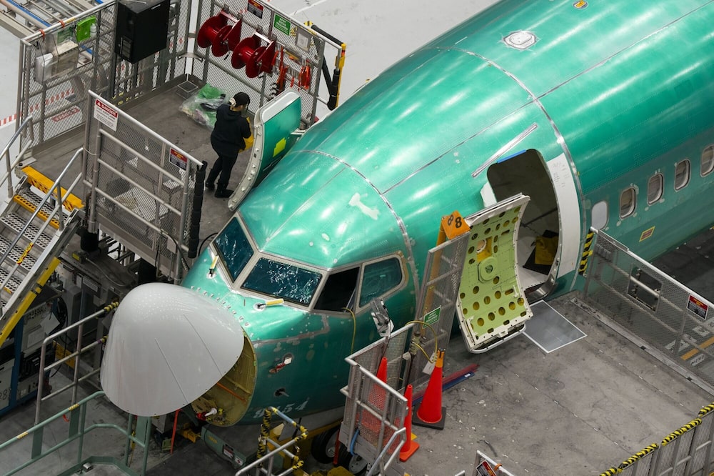 Un avión Boeing 737 Max en la planta de fabricación de la compañía en Renton, Washington. Un avión Boeing 737 Max en la planta de fabricación de la compañía en Renton, Washington.