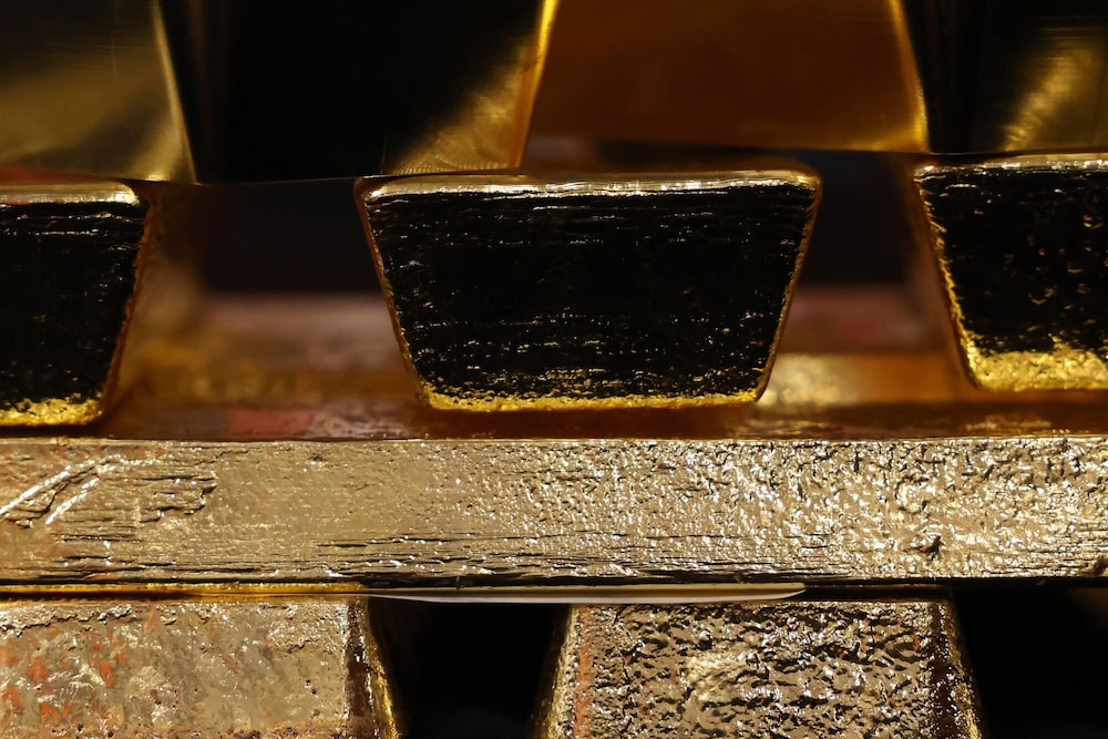 En la imagen se ven lingotes de oro en el interior de la planta de refinería de metales preciosos de Italpreziosi SpA en Arezzo, el martes 6 de mayo de 2025. Fotógrafa: Alessia Pierdomenico/Bloomberg. En la imagen se ven lingotes de oro en el interior de la planta de refinería de metales preciosos de Italpreziosi SpA en Arezzo, el martes 6 de mayo de 2025. Fotógrafa: Alessia Pierdomenico/Bloomberg.