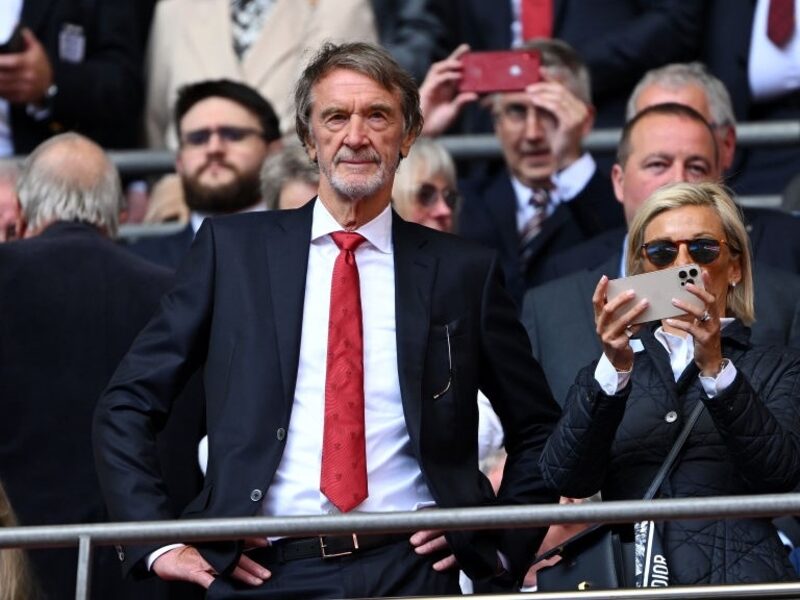Sir Jim Ratcliffe, Minority Shareholder of Manchester United, looks on from the stands prior to the Emirates FA Cup Final match between Manchester City and Manchester United at Wembley Stadium on May 25, 2024 in London, England. (Photo by Mike Hewitt/Getty Images) Sir Jim Ratcliffe, Minority Shareholder of Manchester United, looks on from the stands prior to the Emirates FA Cup Final match between Manchester City and Manchester United at Wembley Stadium on May 25, 2024 in London, England. (Photo by Mike Hewitt/Getty Images)