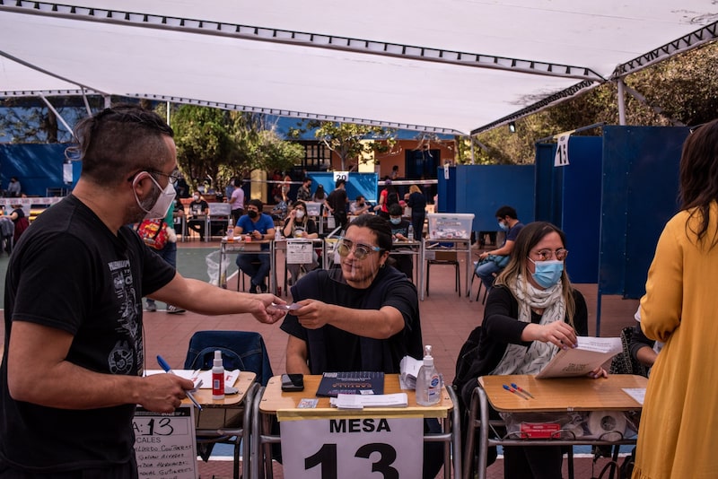 Plebiscito constitucional del 4 de septiembre en Chile. Fotógrafo: Cristóbal Olivares/Bloomberg Plebiscito constitucional del 4 de septiembre en Chile. Fotógrafo: Cristóbal Olivares/Bloomberg