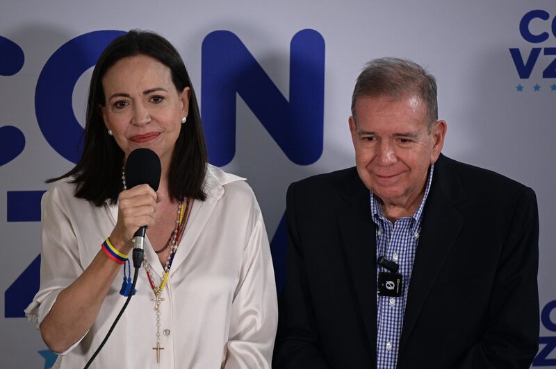 La líder de la oposición venezolana, María Corina Machado, instó a Brasil a respaldar a su aliado Edmundo González como presidente electo legal del país. La líder de la oposición venezolana, María Corina Machado, instó a Brasil a respaldar a su aliado Edmundo González como presidente electo legal del país.