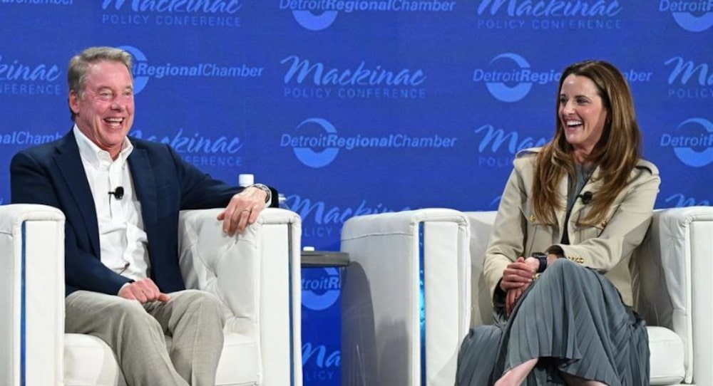 Alexandra Ford English e Bill Ford falaram juntos sobre a empresa pela primeira vez desde 2021 Alexandra Ford English e Bill Ford falaram juntos sobre a empresa pela primeira vez desde 2021