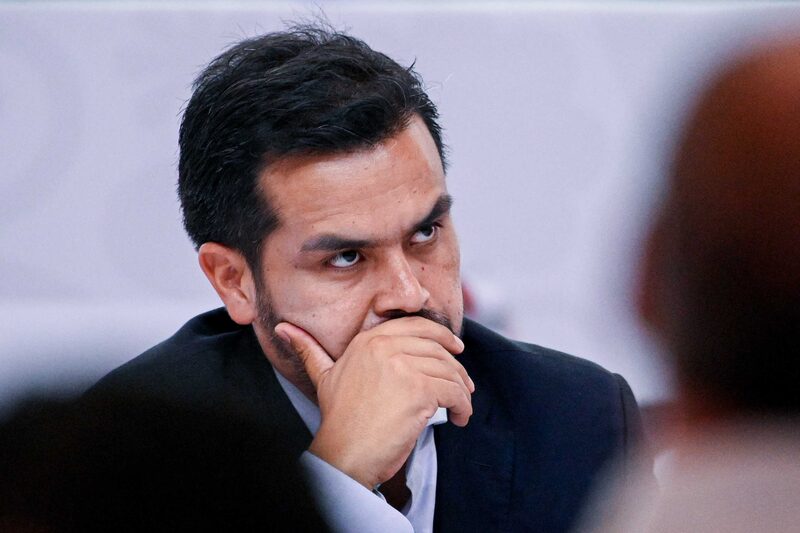 Jorge Álvarez Máynez, candidato de Movimiento Ciudadano a la presidencia de México, 87 Convención Bancaria, Acapulco, Guerrero, 19 de abril Jorge Álvarez Máynez, candidato de Movimiento Ciudadano a la presidencia de México, 87 Convención Bancaria, Acapulco, Guerrero, 19 de abril