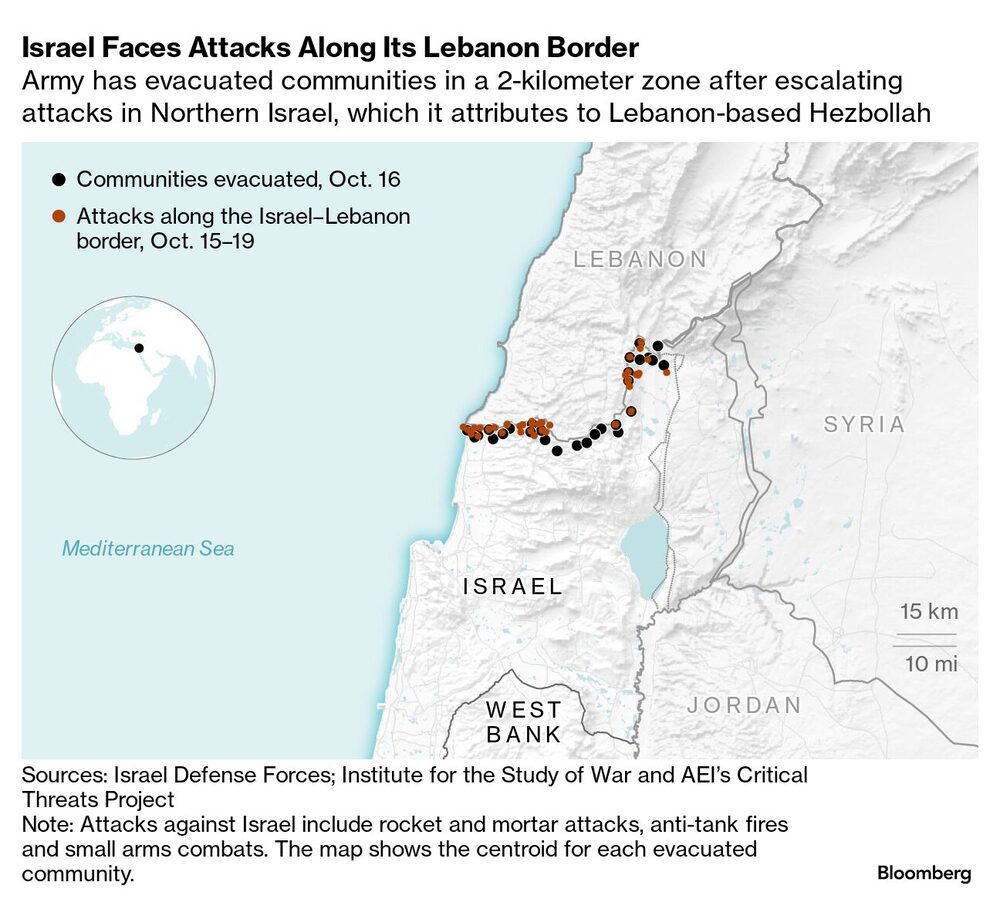 Mapa de forntera de Isarel-Líbano Mapa de forntera de Isarel-Líbano