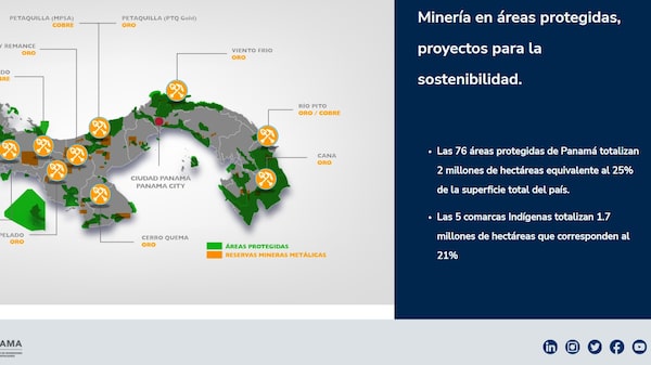 El polémico giro del gobierno panameño para explotar minerales en zonas protegidas El polémico giro del gobierno panameño para explotar minerales en zonas protegidas