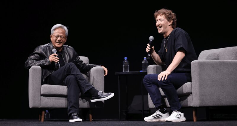 Jensen Huang y Mark Zuckerberg Jensen Huang y Mark Zuckerberg