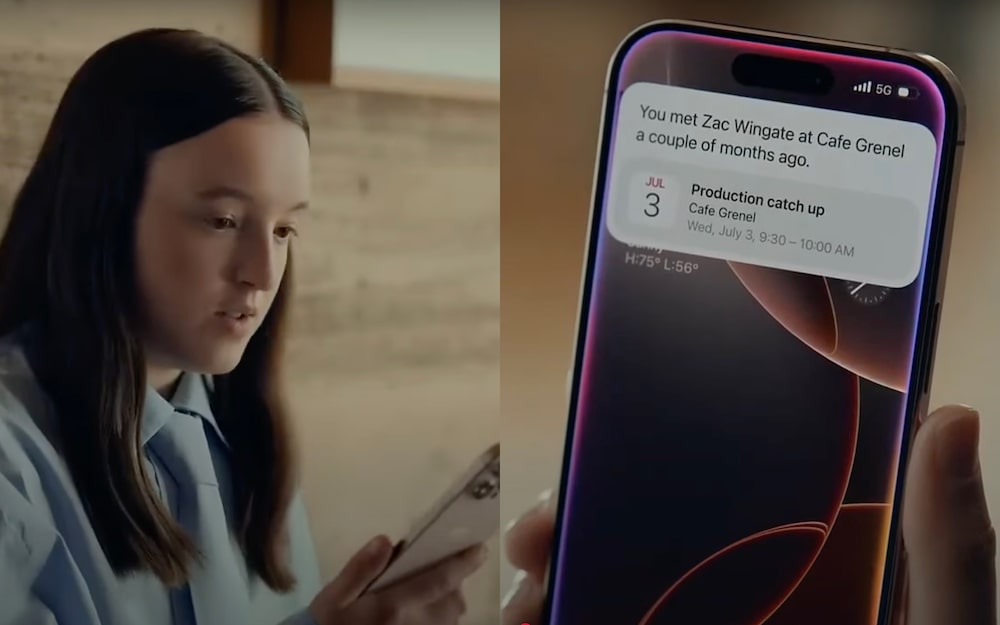 Antigo comercial da Apple TV que antecipou novos recursos da Siri com a atriz Bella Ramsey. (Foto: Bloomberg) Antigo comercial da Apple TV que antecipou novos recursos da Siri com a atriz Bella Ramsey. (Foto: Bloomberg)