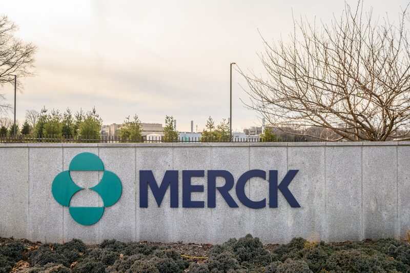 El logo de Merck. El logo de Merck.