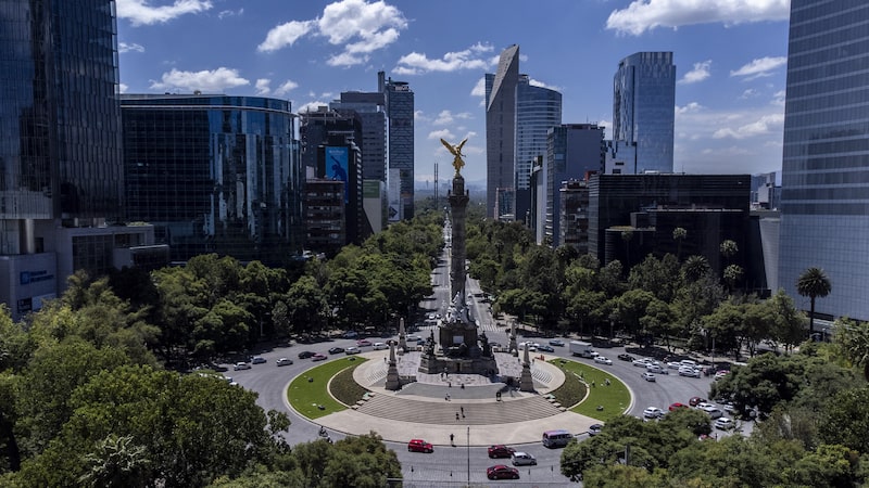 El monumento al Ángel de la Independencia en el Paseo de la Reforma, en Ciudad de México, México, el jueves 22 de septiembre de 2022. El monumento al Ángel de la Independencia en el Paseo de la Reforma, en Ciudad de México, México, el jueves 22 de septiembre de 2022.
