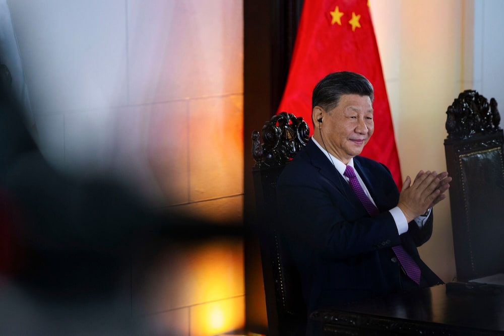 Xi Jinping en el palacio de gobierno en Lima, el 14 de noviembre. Xi Jinping en el palacio de gobierno en Lima, el 14 de noviembre.
