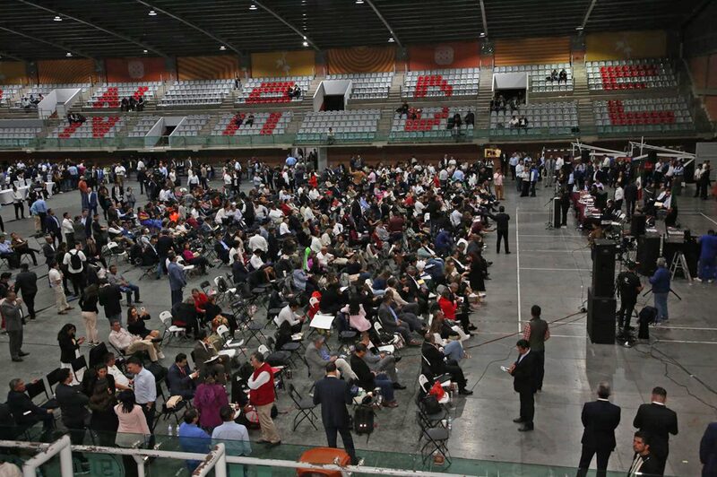 Sala de Armas de Ciudad Deportiva, Ciudad de México, sede alterna que autorizaron los diputados para discutir la reforma judicial de AMLO. Sala de Armas de Ciudad Deportiva, Ciudad de México, sede alterna que autorizaron los diputados para discutir la reforma judicial de AMLO.