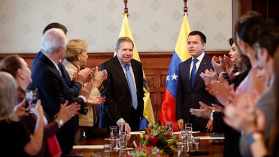 González agradece a Noboa por acogida a “cientos de miles de venezolanos” en Ecuador González agradece a Noboa por acogida a “cientos de miles de venezolanos” en Ecuador