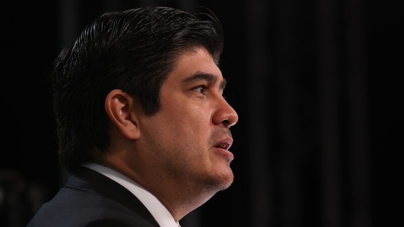 Carlos Alvarado, presidente de Costa Rica, durante una entrevista de Bloomberg Television, en las conversaciones climáticas COP26 en Glasgow, Reino Unido, el miércoles 3 de noviembre de 2021. Carlos Alvarado, presidente de Costa Rica, durante una entrevista de Bloomberg Television, en las conversaciones climáticas COP26 en Glasgow, Reino Unido, el miércoles 3 de noviembre de 2021.