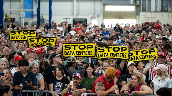 Nos EUA, rejeição a data centers ganha peso eleitoral e preocupa Wall Street Nos EUA, rejeição a data centers ganha peso eleitoral e preocupa Wall Street