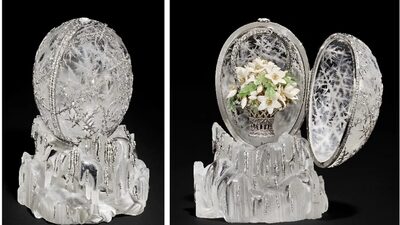 Este huevo de Fabergé podría imponer otro récord mundial en subasta por US$26 millones Este huevo de Fabergé podría imponer otro récord mundial en subasta por US$26 millones