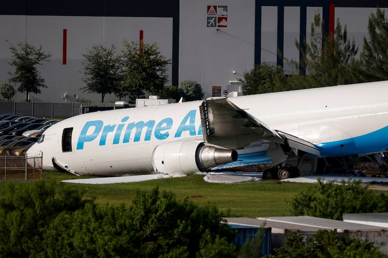 Amazon Cargo Plane Overshoots Runway in Miami, Killing Five Amazon Cargo Plane Overshoots Runway in Miami, Killing Five