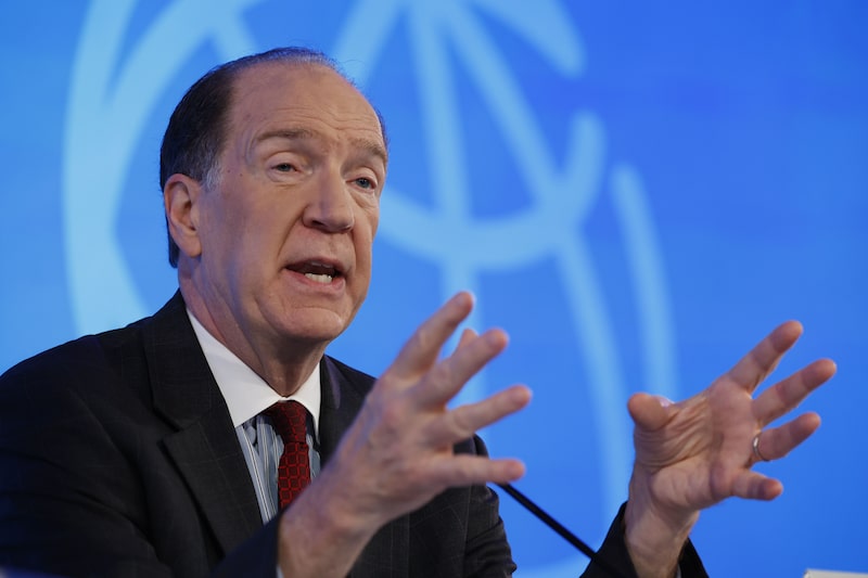David Malpass, presidente del Grupo del Banco Mundial, habla en una conferencia de prensa durante las reuniones anuales del Fondo Monetario Internacional (FMI) y el Banco Mundial en Washington, DC, Estados Unidos, el jueves 13 de octubre de 2022. David Malpass, presidente del Grupo del Banco Mundial, habla en una conferencia de prensa durante las reuniones anuales del Fondo Monetario Internacional (FMI) y el Banco Mundial en Washington, DC, Estados Unidos, el jueves 13 de octubre de 2022.