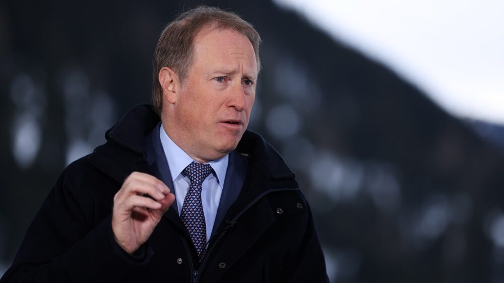 Ted Pick, CEO de Morgan Stanley, durante una entrevista en Bloomberg Television en la tercera jornada del Foro Económico Mundial (FEM) en Davos, Suiza, el jueves 18 de enero de 2024. Fotógrafo: Hollie Adams/Bloomberg vía Getty Images Ted Pick, CEO de Morgan Stanley, durante una entrevista en Bloomberg Television en la tercera jornada del Foro Económico Mundial (FEM) en Davos, Suiza, el jueves 18 de enero de 2024. Fotógrafo: Hollie Adams/Bloomberg vía Getty Images