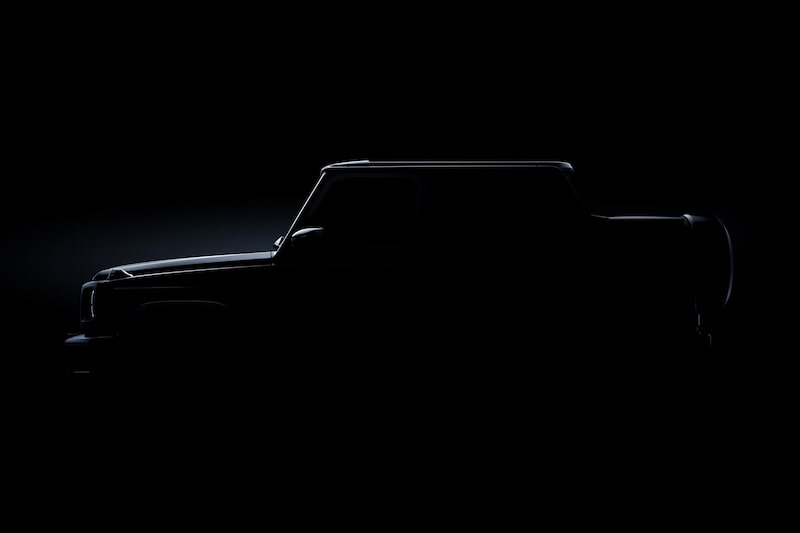 Silhueta do que deve ser o novo Mercedes Classe G cabriolet, segundo divulgado pela marca alemã em suas redes sociais Silhueta do que deve ser o novo Mercedes Classe G cabriolet, segundo divulgado pela marca alemã em suas redes sociais