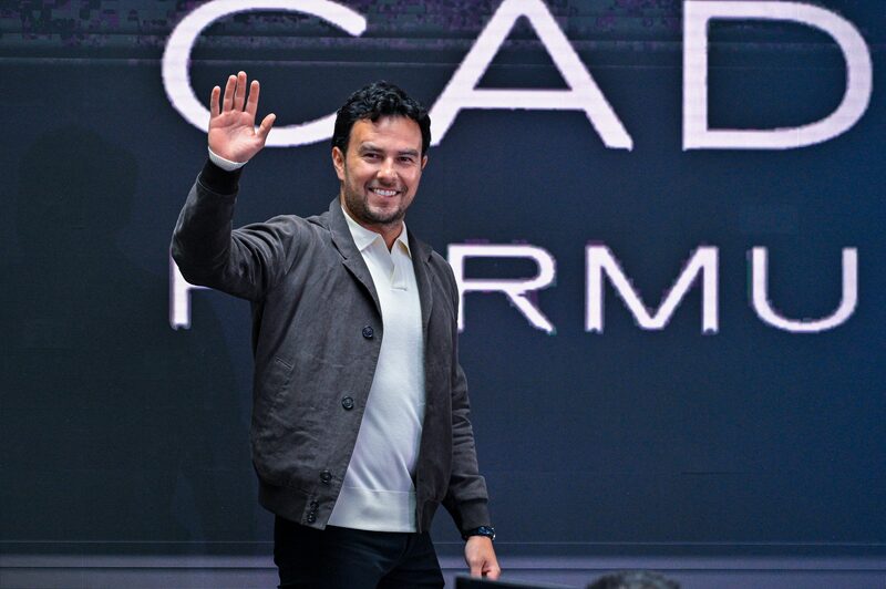 Presentación de Sergio "Checo" Pérez como piloto de la escudería Cadillac de F1 Presentación de Sergio "Checo" Pérez como piloto de la escudería Cadillac de F1