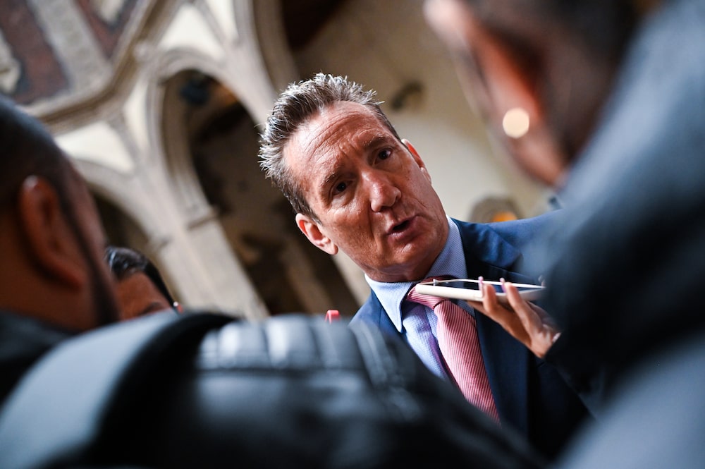 Daniel Becker, presidente de la ABM durante conferencia de inauguración de la Semana de Educación Financiera 2022 Daniel Becker, presidente de la ABM durante conferencia de inauguración de la Semana de Educación Financiera 2022