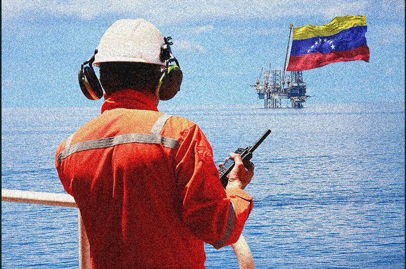 Una ilustración representa el renovado interés sobre la industria petrolera de Venezuela tras los acercamientos con Estados Unidos. Una ilustración representa el renovado interés sobre la industria petrolera de Venezuela tras los acercamientos con Estados Unidos.