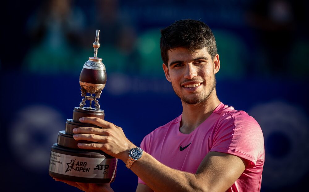 Carlos Alcaraz se coronó en el Argentina Open del 2023. Carlos Alcaraz se coronó en el Argentina Open del 2023.