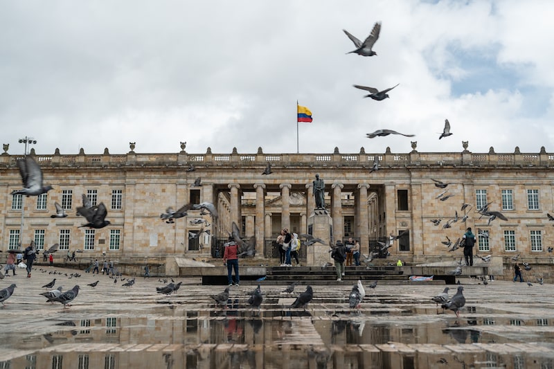 Plaza Bolivar en Bogotá, Colombia. Plaza Bolivar en Bogotá, Colombia.