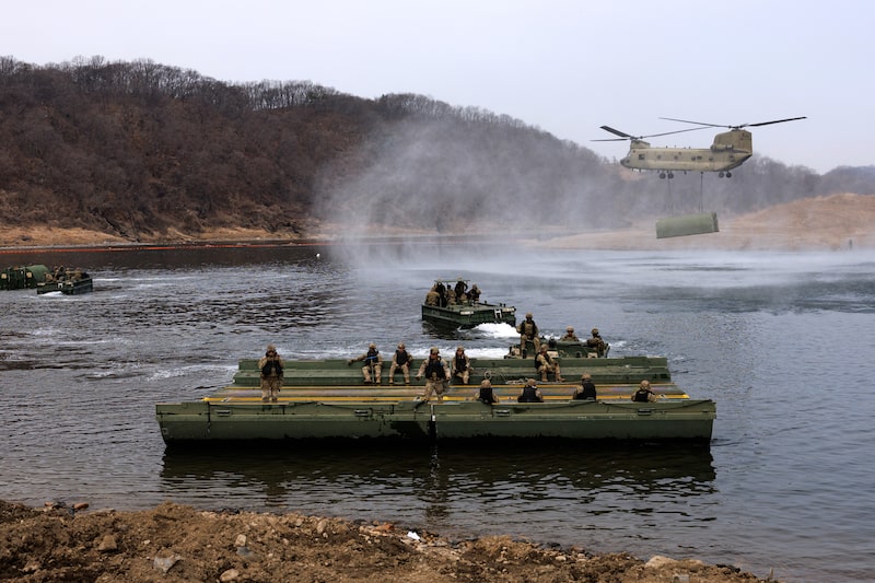 South Korea and US Military Freedom Shield Exercises South Korea and US Military Freedom Shield Exercises