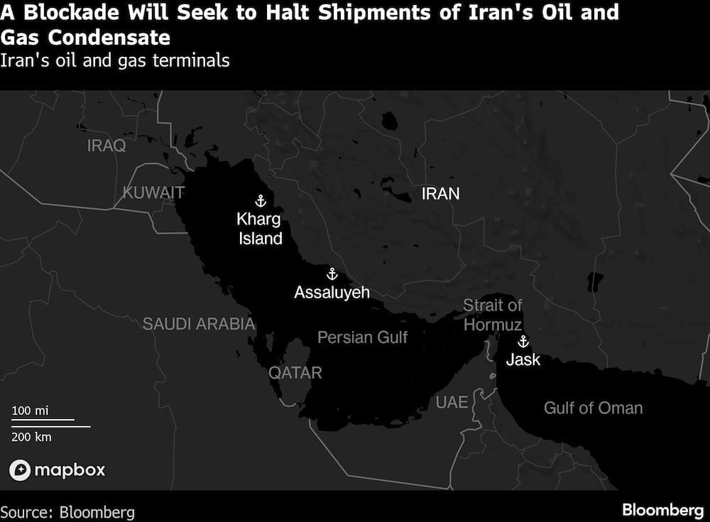 Las terminales de petróleo y gas de Irán. Las terminales de petróleo y gas de Irán.