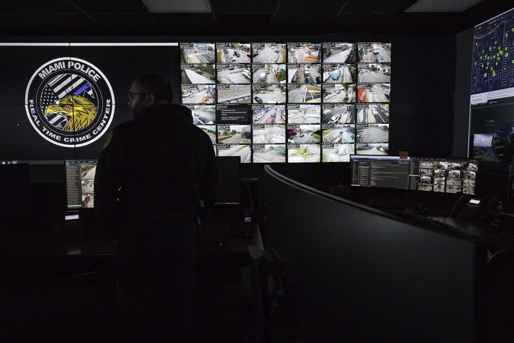The City of Miami Police Department Real Time Crime Center (RTCC). The City of Miami Police Department Real Time Crime Center (RTCC).