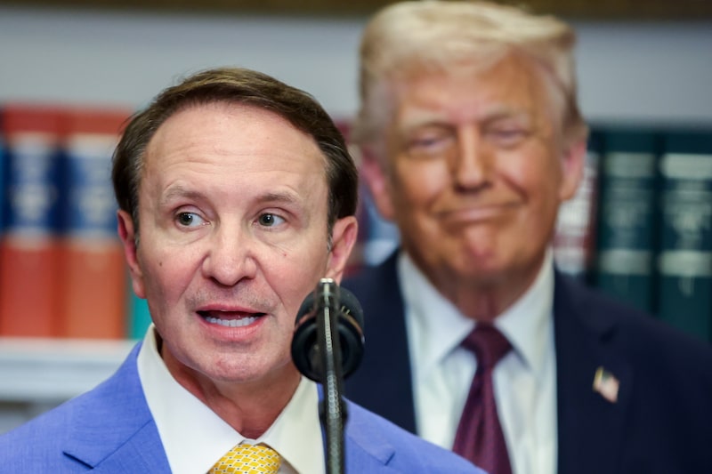 Jeff Landry y Donald Trump. Jeff Landry y Donald Trump.