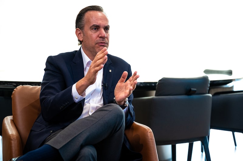 Pablo Elek, CEO de Scotiabank México, durante una entrevista en las oficinas del banco en Ciudad de México. Pablo Elek, CEO de Scotiabank México, durante una entrevista en las oficinas del banco en Ciudad de México.