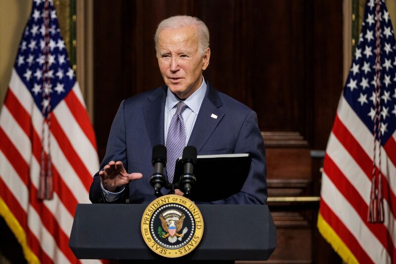 O presidente dos EUA Joe Biden faz discurso à comunidade judaica em 11 de outubro O presidente dos EUA Joe Biden faz discurso à comunidade judaica em 11 de outubro