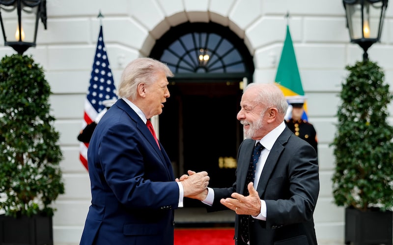 Lula e Trump em encontro na Casa Branca Lula e Trump em encontro na Casa Branca