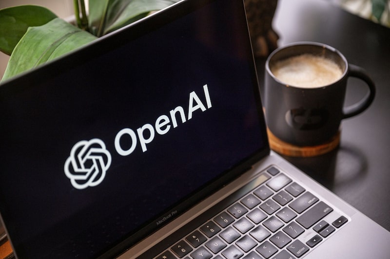 El logotipo de OpenAI. El logotipo de OpenAI.