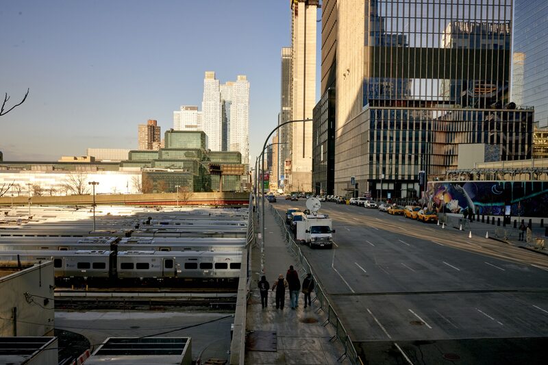 Trenes en el West Side Yard de Nueva York, EE.UU., el lunes 30 de enero de 2023. Trenes en el West Side Yard de Nueva York, EE.UU., el lunes 30 de enero de 2023.
