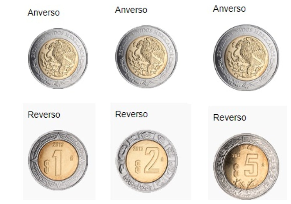 Anuncian cambios en monedas de uno, dos y cinco pesos mexicanos. Anuncian cambios en monedas de uno, dos y cinco pesos mexicanos.