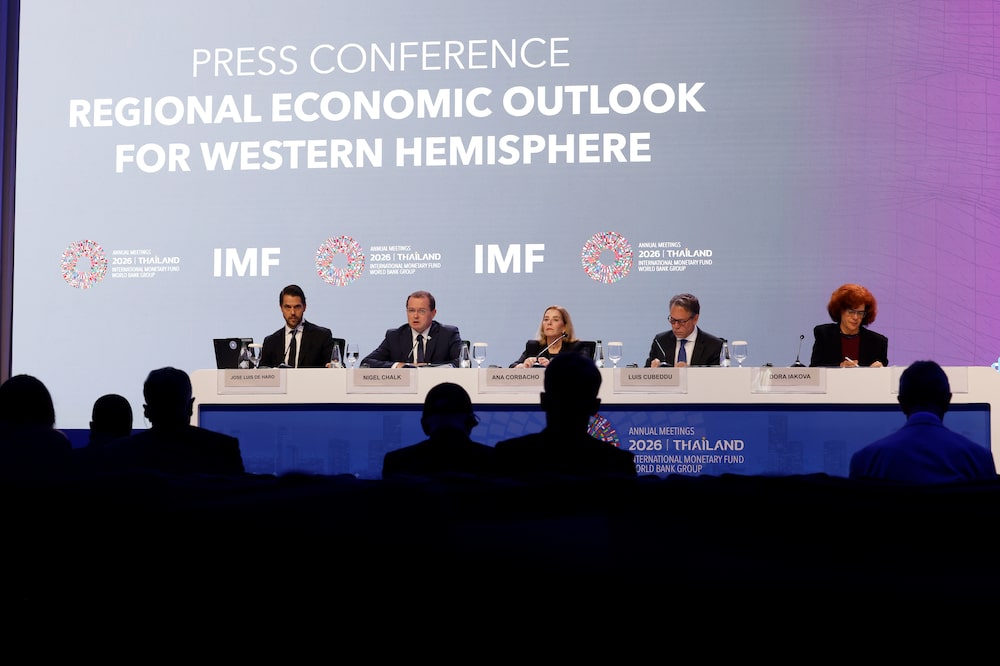Press Briefing: Western Hemisphere Department during the 2026 Annual Meetings of the International Monetary Fund and the World Bank Group in Bangkok, Thailand, on October 16, 2026. Press Briefing: Western Hemisphere Department during the 2026 Annual Meetings of the International Monetary Fund and the World Bank Group in Bangkok, Thailand, on October 16, 2026.