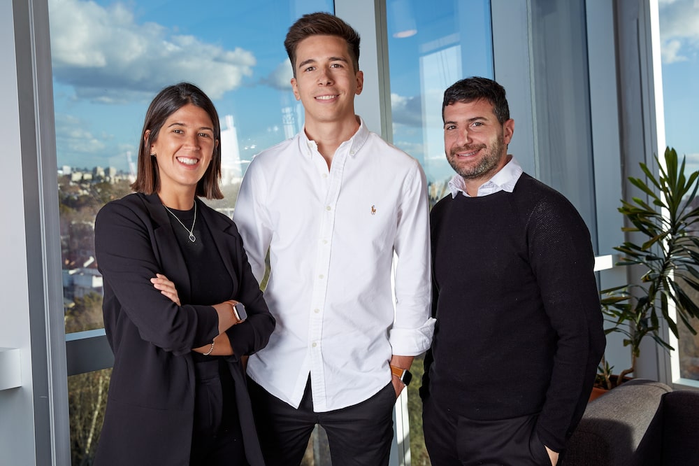 Caterina Carreño (COO), Nicolás Giménez (CEO) y Ariel Manduca (CTO) Caterina Carreño (COO), Nicolás Giménez (CEO) y Ariel Manduca (CTO)