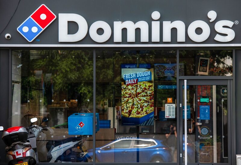 Una sucursal de Domino's Pizza Group en Londres. Una sucursal de Domino's Pizza Group en Londres.