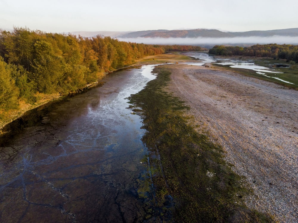 El río Mataquito afectado por la sequía en Chile, agosto de 2020. El río Mataquito afectado por la sequía en Chile, agosto de 2020.