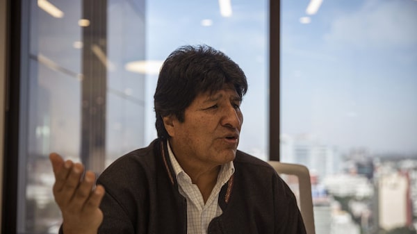 Bonos bolivianos caen ante planes de Evo Morales de competir por la presidencia Bonos bolivianos caen ante planes de Evo Morales de competir por la presidencia