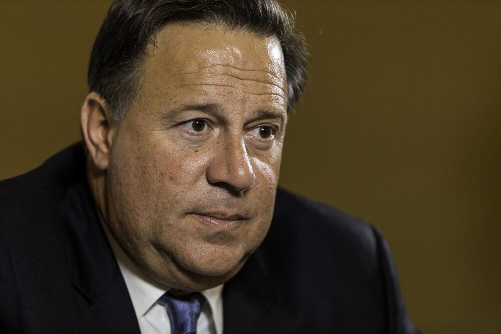 Juan Carlos Varela, presidente de Panamá, hace una pausa durante una entrevista de Bloomberg Television en el Global Business Forum Latin America en Dubái, Emiratos Árabes Unidos, el martes 27 de febrero de 2018. Juan Carlos Varela, presidente de Panamá, hace una pausa durante una entrevista de Bloomberg Television en el Global Business Forum Latin America en Dubái, Emiratos Árabes Unidos, el martes 27 de febrero de 2018.