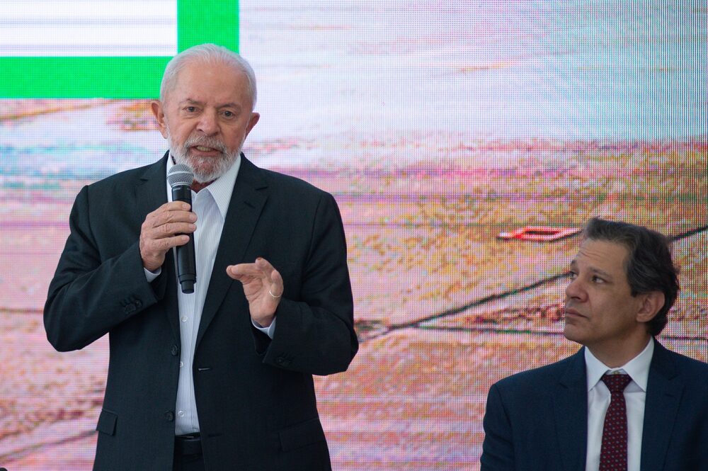 Luiz Inacio Lula da Silva, presidente de Brasil, izquierda, y Fernando Haddad, ministro de Hacienda de Brasil. Luiz Inacio Lula da Silva, presidente de Brasil, izquierda, y Fernando Haddad, ministro de Hacienda de Brasil.